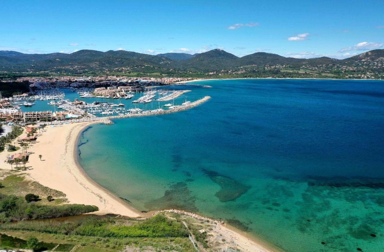 Appartement Climatise Refait A Neuf - Vue Mer Saint-Tropez - Piscine- 50M Plage Gassin Zewnętrze zdjęcie